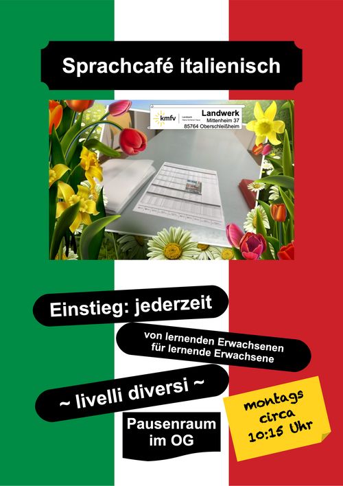 Sprachcafé italienisch - Landwerk des kmfv