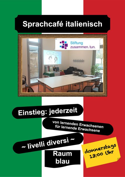 Sprachcafé italienisch - Stiftung zusammen. tun.