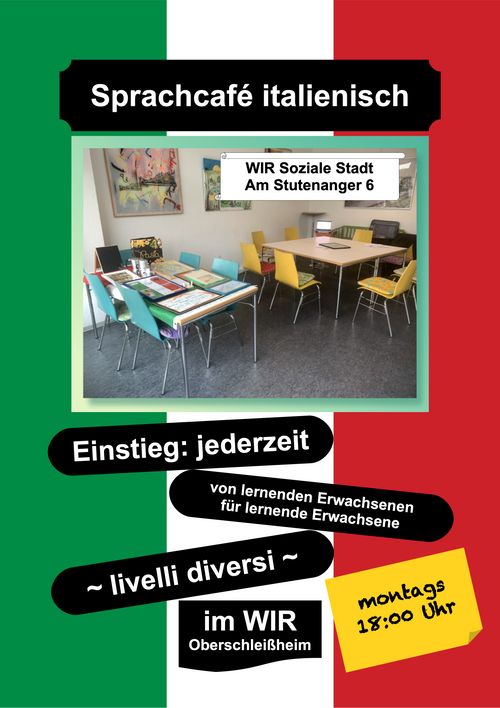 Sprachcafé italienisch - WIR Soziale Stadt